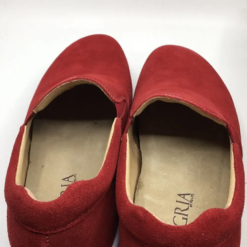 NIB Alegria Aaron Dark Res Suede Slip On Shoes - Size 43 EU 9.5 US (W US 13)